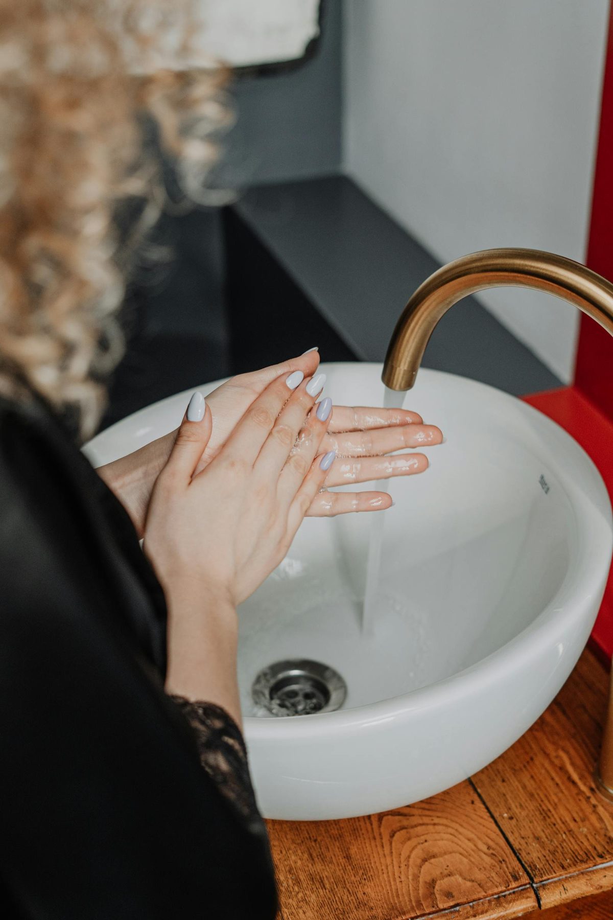 Hand wash at a New Jersey facility using Power One Soap