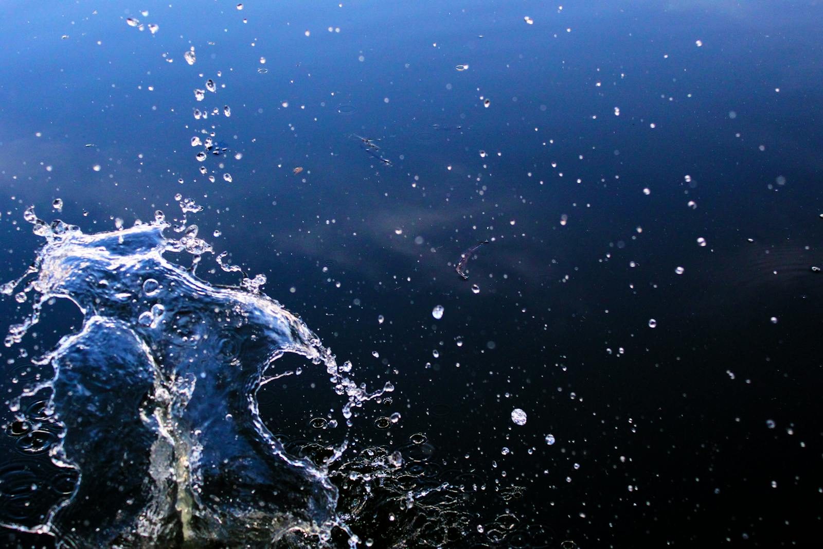 Abstract close-up of moving water